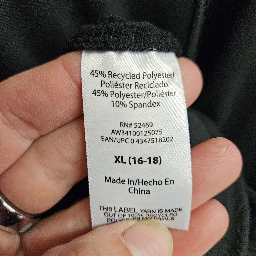 Black Athletic Zip-up Hoodie - Picture 4 of 4